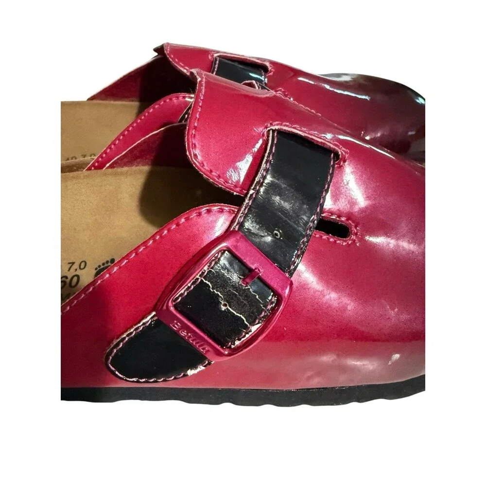 Womens Birkenstock Betula Rock Fuchsia Studded Leather Clog Slip On 40 US 9 - Picture 7 of 8